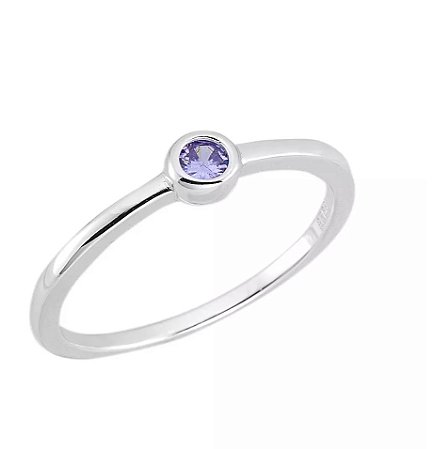Anel mini lilás