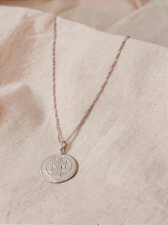 Colar medalha de São Bento