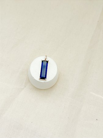 PINGENTE SAFIRA SINTÉTICA