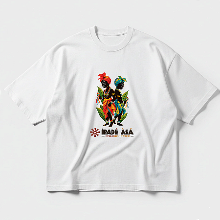 Camiseta Oversized Branca Ibeji