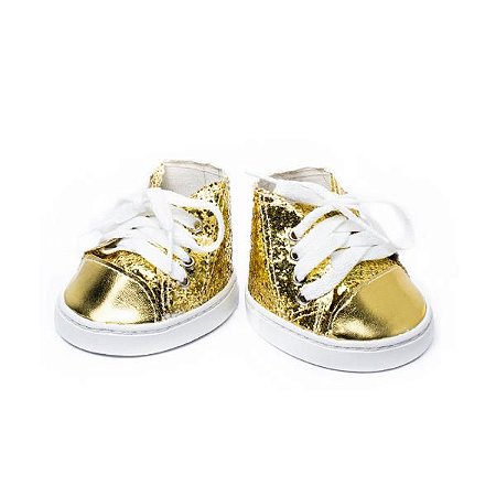 Tênis Glitter Dourado