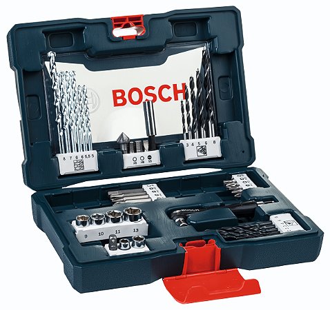 Kit de Pontas e Brocas Bosch V-Line para parafusar e perfurar com 41 unidades