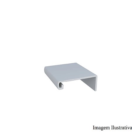 Perfil Puxador de Alumínio RM 183 Infinite Supra Titânio 4mm c/3m