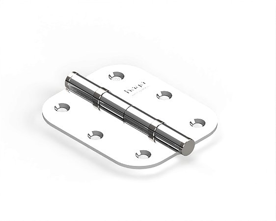 Kit 3 Dobradiças Haga 3x2½ Pino Chato Com Anel - 5749