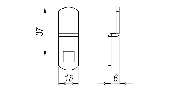 Lingueta 706 Fechaduras Universal para Móveis  - HAGA - 5908B