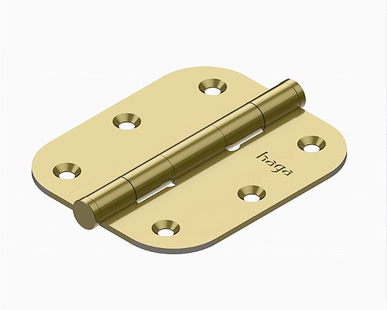 Kit 3 Dobradiças Haga 3x2½ Pino Chato Sem Anel - 2544