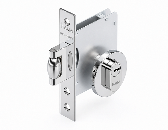 Fech. HAGA - Trava Rolete Porta de Bater - Externa - 27827
