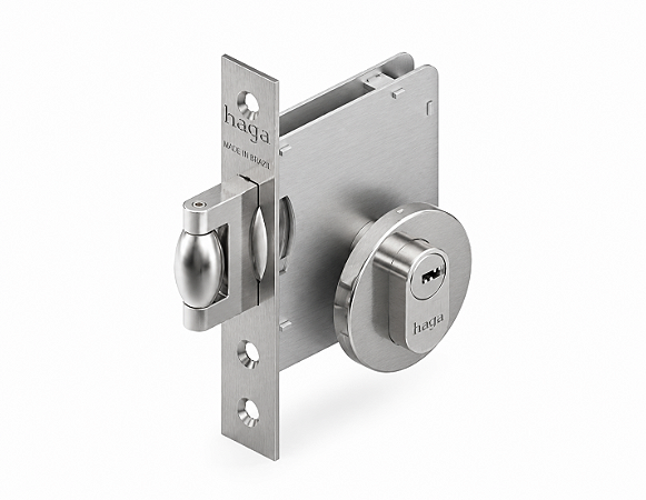 Fech. HAGA - Trava Rolete Porta de Bater - Externa - 27828