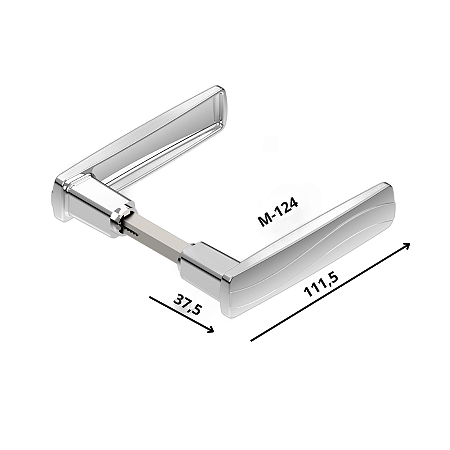 Fechadura HAGA - Exata 2 - Espelho 283 - Externa - 27539B
