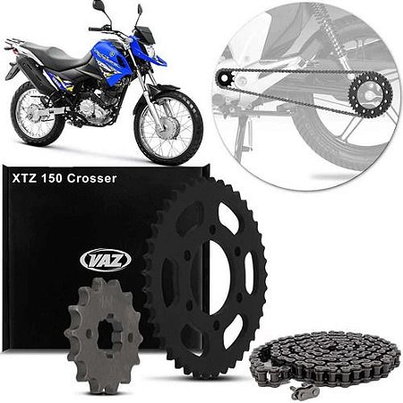KIT RELAÇÃO CROSSER 150 COM RETENTOR - VAZ