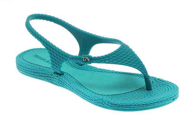 Chinelo de Praia Feminino Terra & Água Verde Água