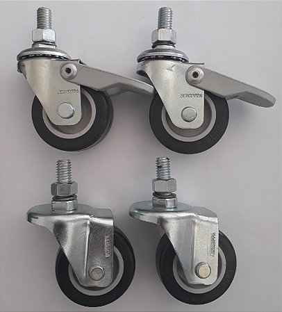 KIT 4 RODIZIOS GLAE FPI/FLAE 210 BP MF ATÉ 120 KGS