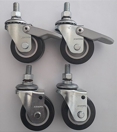KIT 4 RODIZIOS GLAE FPI/GLAE 210 BP MF ATÉ 120 KGS