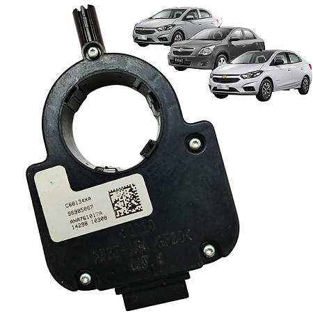 Sensor Ângulo Direção Elétrica Chevrolet SONIC 1.6 2012 a 2014 / PRISMA 1.0 - 1.4 2013 a 2019 / ONIX 1.0 - 1.4 2013 a 2018 / COBALT 1.4 - 1.8 2013 a 2019 / CRUZE SEDAN 1.8 16V Flex 2012 a 2016 / S10 2012 a 2019 / TRAILBLAZER 2012 a 2017 C68134XA 96985867