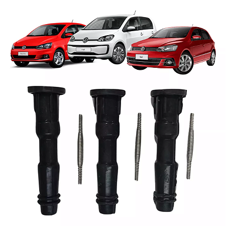3 Supressores Para Bobina 3 Cilindros Vw Up / Fox / Gol