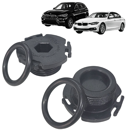 Bujão Do Carter Plástico Bmw 320 X1 120i 118i 2011 2 Peças