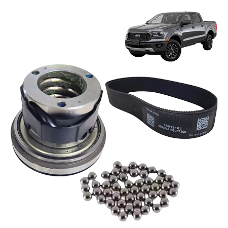 Kit Rolamento e Correia e Esferas Caixa Direção Elétrica Ford Ranger 2017 a 2020 QJ4580Z / 38018161