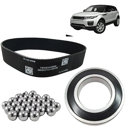 KIT Rolamento e Correia Caixa Direção Elétrica Land Rover RANGE ROVER EVOQUE 2012 a 2018 62102RSC3 / 780604054