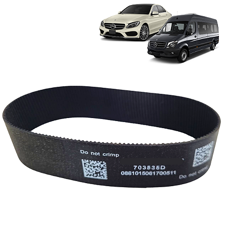 Correia Caixa Direção Eletrica Mercedes Benz C180 2015 a 2019 / C200 2015 a 2019 / C250 2015 a 2019 / E250 2013 a 2019 / E300 2014 a 2019 / E350 2013 a 2019 / SPRINTER W205 / W207 / W907 703535D