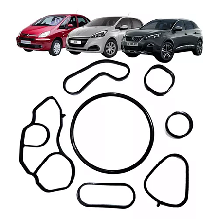 Jogo Junta Suporte Radiador de óleo Peugeot Citroen Mini Cooper S Thp 11428643758