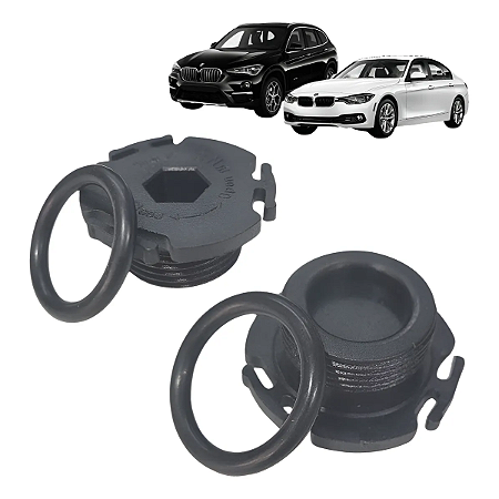 Bujão Plástico Do Carte Bmw 320 X1 120i 118i 2011 2 Peças