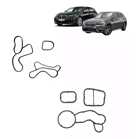 Junta Trocador Calor + Junta Suporte Filtro Óleo Bmw Mini