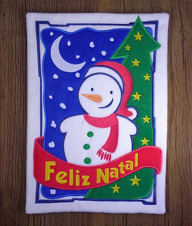 Enfeite de Natal boneco de neve