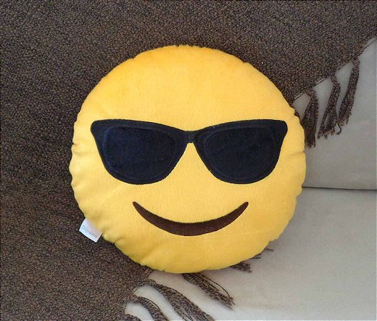 Almofada Emoji óculos de sol - Grande