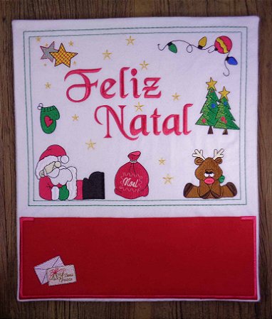 Enfeite de Natal porta-cartões