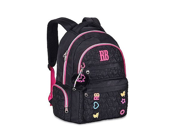 Juvenil Mochila De Costas Rebecca Bonbon Rb24537 Preta