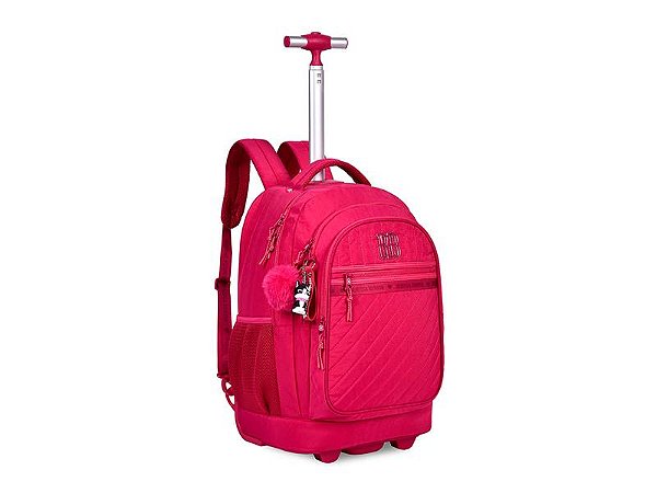 Juvenil Mochila Com Rodas Rebecca Bonbon Rb24519 Pink