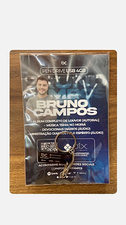 PEN DRIVE BRUNO CAMPOS - 4GB MUSICAS