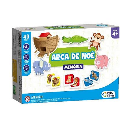 JOGO DA MEMÓRIA 40 PEÇAS - ARCA DE NOÉ