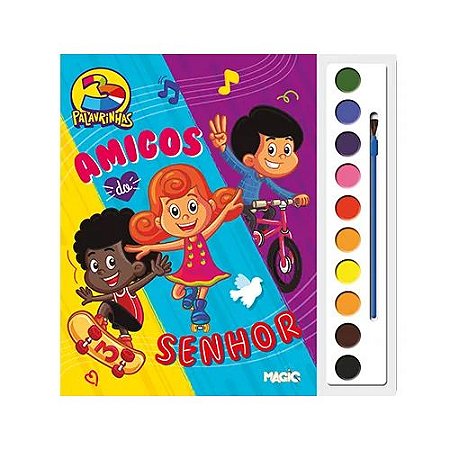 3 PALAVRINHAS - AMIGOS DO SENHOR (AQUARELA)