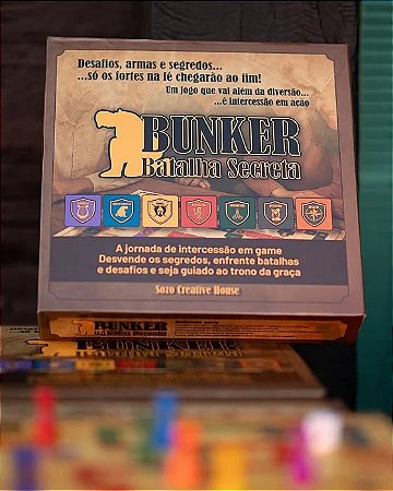 JOGO BUNKER BATALHA ESPIRITUAL - JOGO DE TABULEIRO CRISTÃO