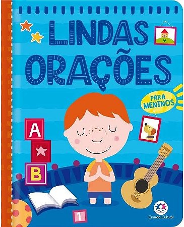 LIVRO ALMOFADADO LINDAS ORAÇÕES PARA MENINOS