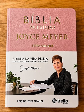 BÍBLIA DE ESTUDO JOYCE MEYER - ROSA