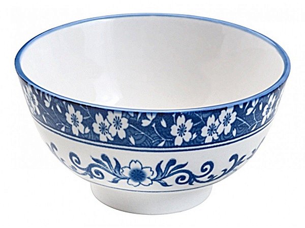 Jogo de Tigelas em Porcelana Azul Floral 4 peças, Compre Online