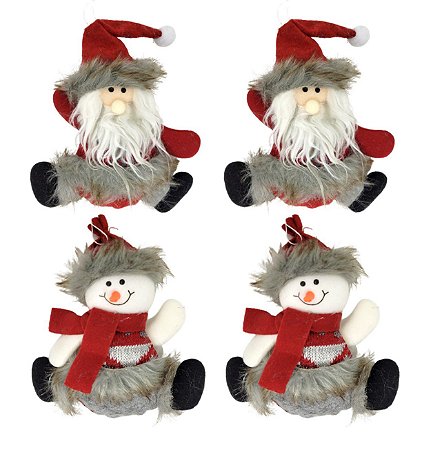 Boneco Papai Noel Tradicional na Corda - 90cm