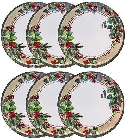 Set de 6 Bolas Decorativas de Resina para Centro de Mesa