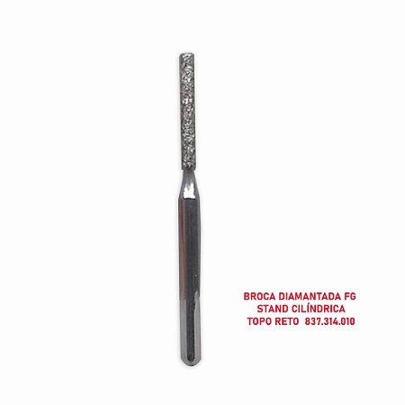 Broca diamantada FG Stand cilíndrica topo reto  837.314.010 -HEICO