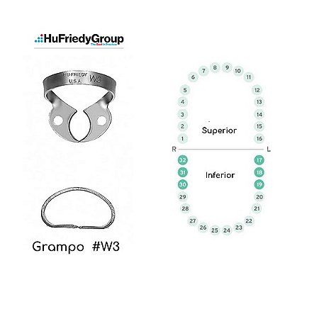 Grampo W3 Hu-Friedy