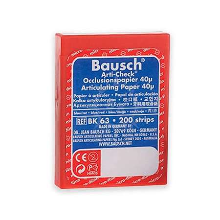 CARBONO BK 63 PAPEL ARTIC 40 AZUL/VERM. 200 TIRAS