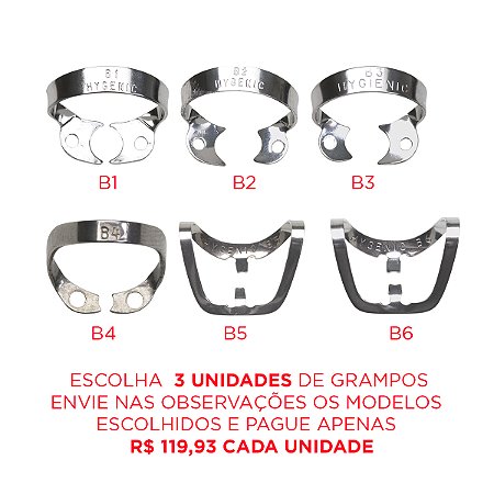 Grampo Linha Brinker Coltene (Múltiplos de 3 Unidades) R$ 119,93 Cada Unidade
