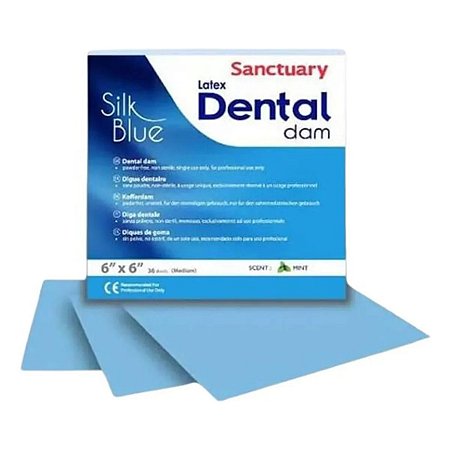 Lençol De Borracha Silk Blue Sanctuary - 36 unid.