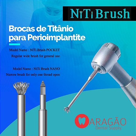 NItI BRUSH - ESCOVA DE TITÂNIO PARA PERIOIMPLANTE  ( unidade )