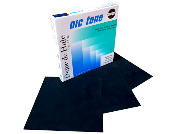 Lençol de Borracha Nic Tone  Preto Grosso 6X6 com 30 unidades