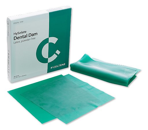 LENÇOL DENTAL DAM VERDE GROSSO COLTENE