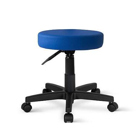 Cadeira Mocho Patti Assento Giratória Universal Azul