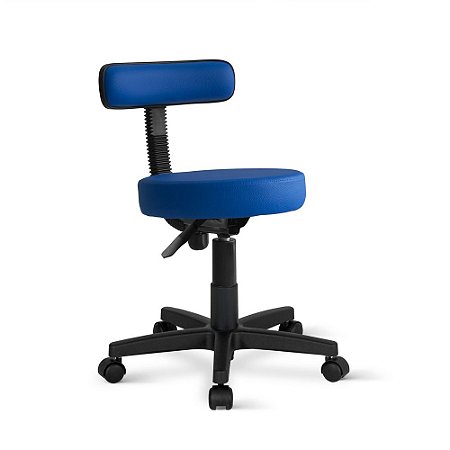 Cadeira Mocho Patti Giratória Universal Azul
